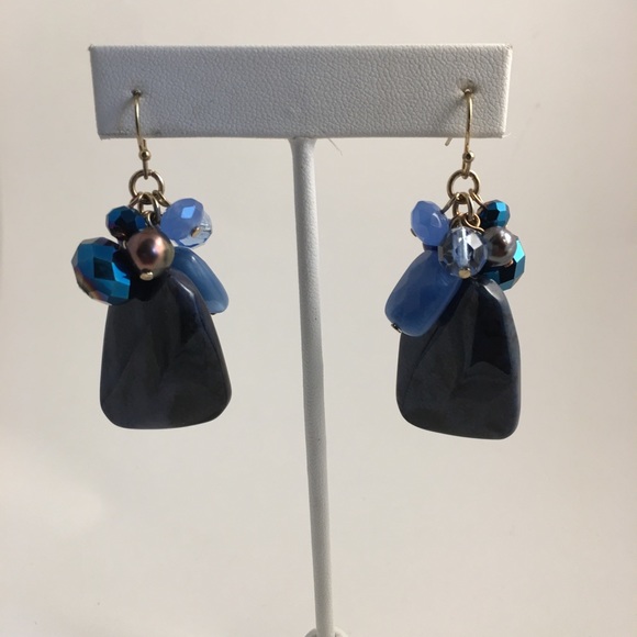 ROX by Alexa Blue Genuine Gemstone Earrings - Picture 4 of 5